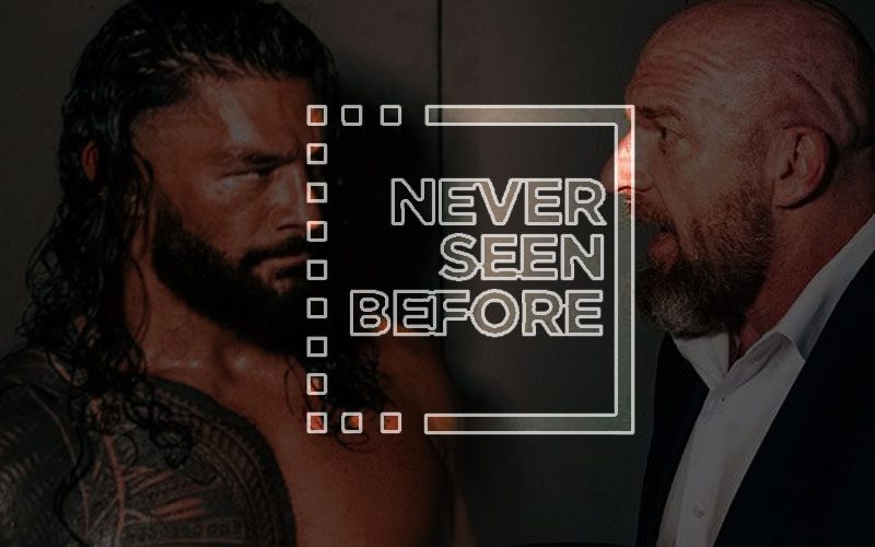 Never-Before-Seen Photo Of Roman Reigns Backstage With Triple H Before Civil War Match