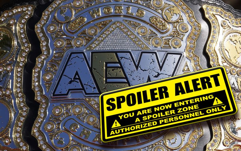 Spoiler On AEW’s Plan For World Title Picture