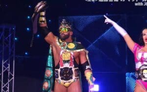 Matt Cardona Wears WWE Women's Tag Team Championship During Indie Event