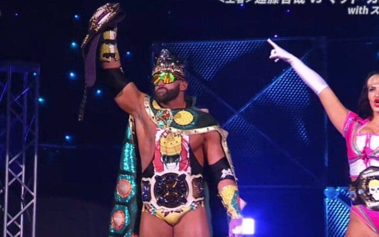 Matt Cardona Wears WWE Women's Tag Team Championship During Indie Event