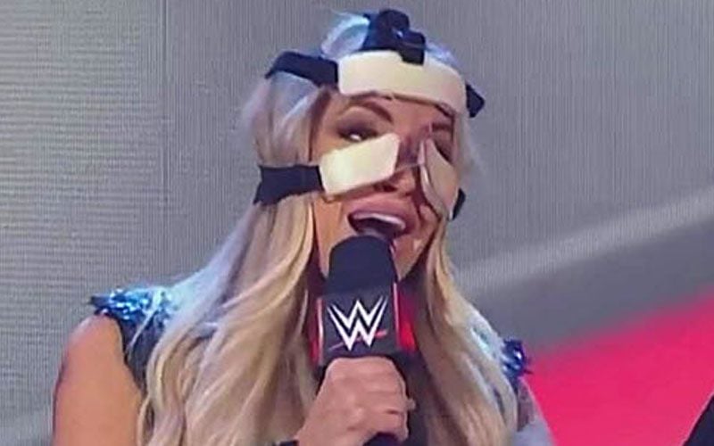 Trish Stratus Debuts New Face Mask On WWE RAW