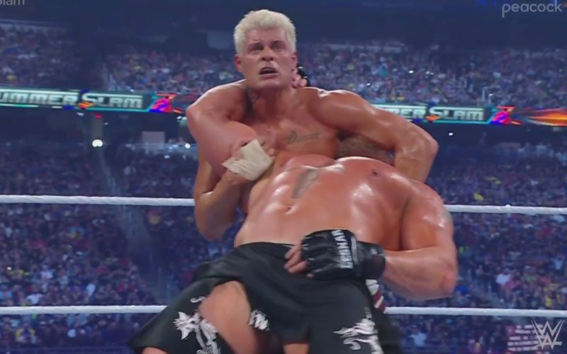 Brock Lesnar Suffered Unfortunate Wardrobe Malfunction During WWE SummerSlam
