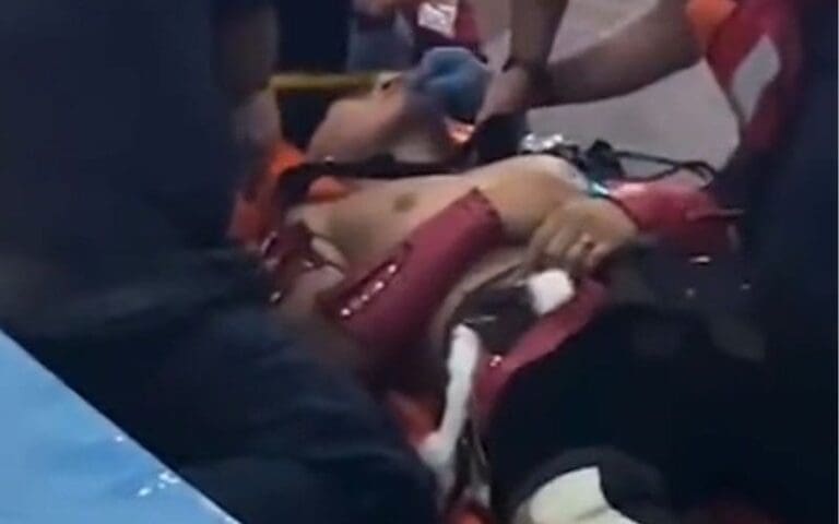Hijo del Vikingo Legitimately Passed Out After TripleMania XXXI Match