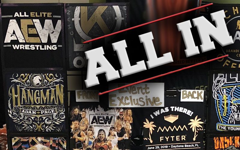 AEW Bringing A Ton Of Merchandise With Them To All In London