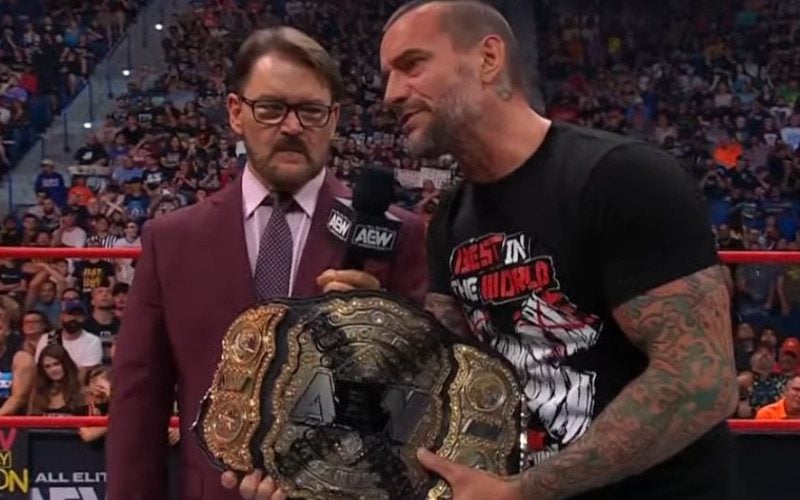 Reason Behind CM Punk’s Spray-Painted X On ‘Real’ AEW World Title
