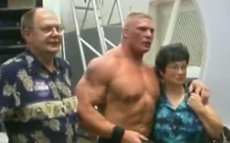 Brock Lesnar Flew His Parents To Watch Him Beat The Rock At 2002 SummerSlam In Resurfaced Footage