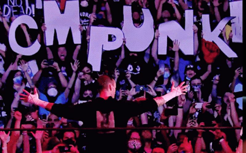 Security Confiscated CM Punk Signs Before AEW Collision