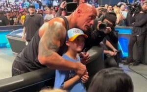 The Rock Makes Young Fan's Night With Ringside Meeting During WWE SmackDown Return