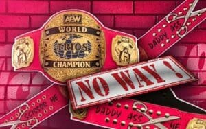 Fans Drag AEW For Selling New Trios Scissors Title Belts For $5k