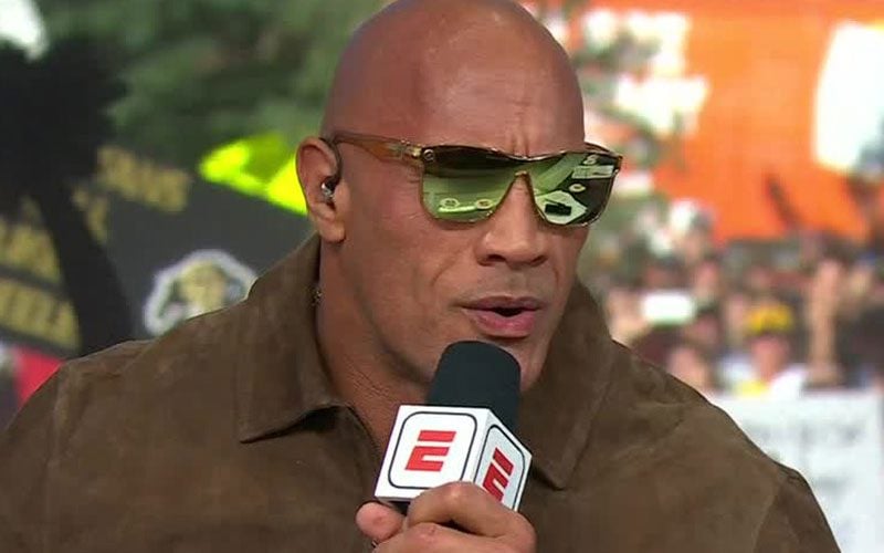 Deion Sanders Gifts The Rock New Sunglasses on ESPN College GameDay