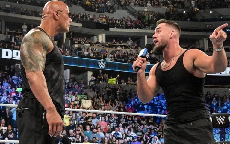 Austin Theory Throws Down Challenge to The Rock