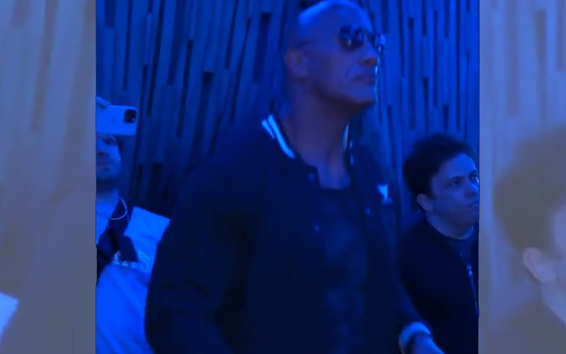Video Surfaces Of The Rock Waiting Backstage Before Surprise WWE SmackDown Appearance