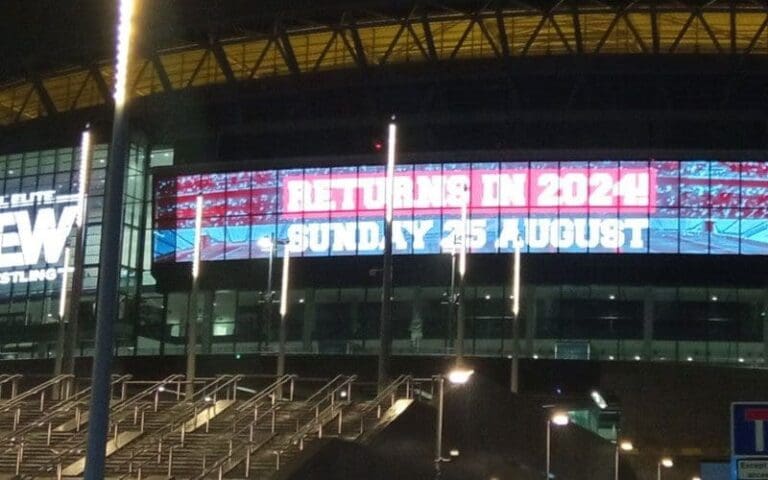 London's Wembley Stadium Creates Buzz by Promoting AEW All In During WWE Tour