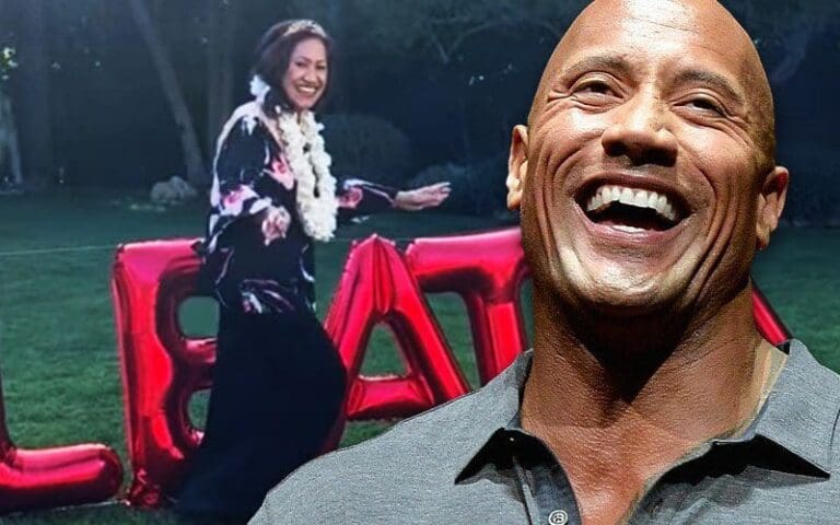 The Rock Marks Mom's 75th Birthday with Playful Prank on Balloon Company