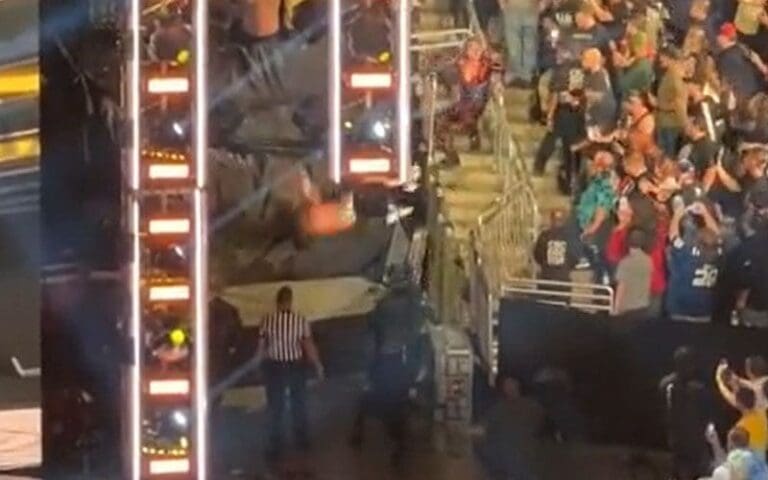 Video Footage Captures Seth Rollins Landing Safely on a Mattress in WWE Fastlane Stunt