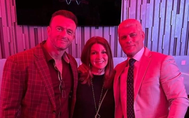 Behind-the-Scenes Photos of Dixie Carter Hanging Out with Cody Rhodes and Fellow WWE Stars at 11/27 RAW
