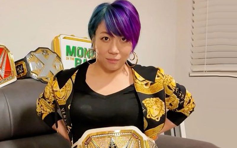 Asuka Flexes Her Impressive WWE Championship Collection