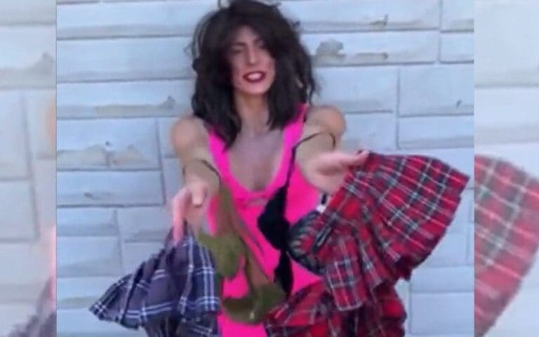 Ex-WWE Star Jackie Gayda Doesn't Look Like Herself In Bizarre Video Selling Ring-Worn Skirts
