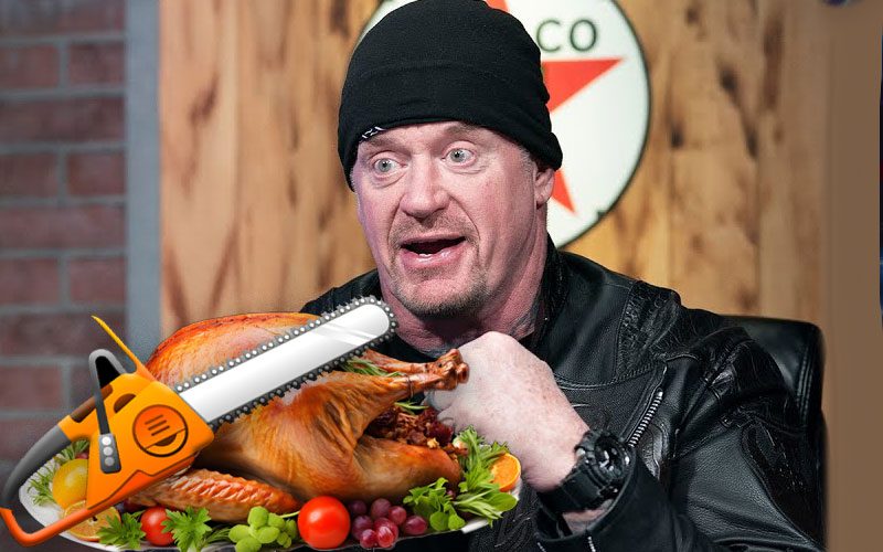 The Undertaker Shares Thanksgiving Tradition of Chainsawing a Turkey