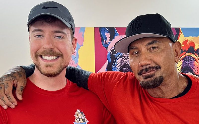 Batista Joins Forces with Mr. Beast to Aid Dogs in Need