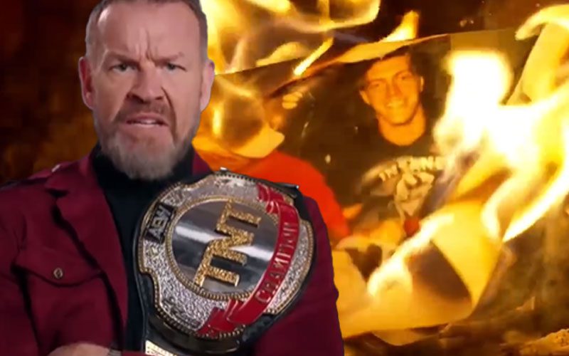 Christian Cage Incinerates Childhood Photos With Adam Copeland Ahead of AEW Worlds End