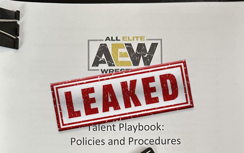 Cover of AEW Employee Handbook Leaks