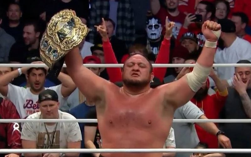 Samoa Joe Wins AEW Title At Worlds End