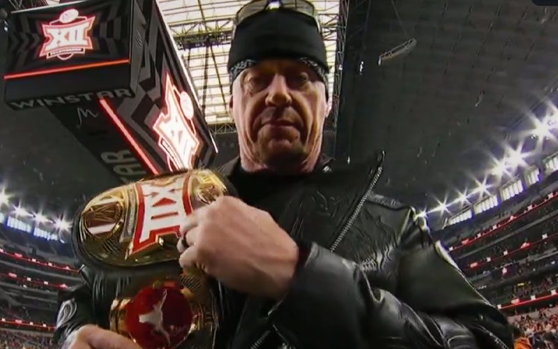The Undertaker Appears For Big Moment at NCAA Big 12 Championship Game