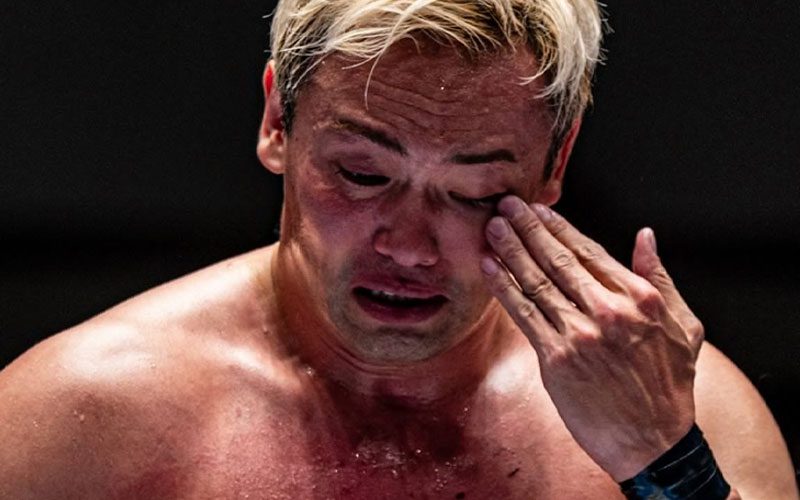 Kazuchika Okada Bids Tearful Farewell to Fans During NJPW Event