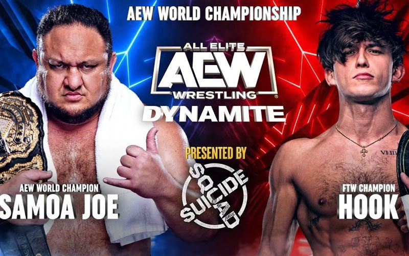 Samoa Joe vs. HOOK Match Commercial-Free on 1/17 AEW Dynamite Episode