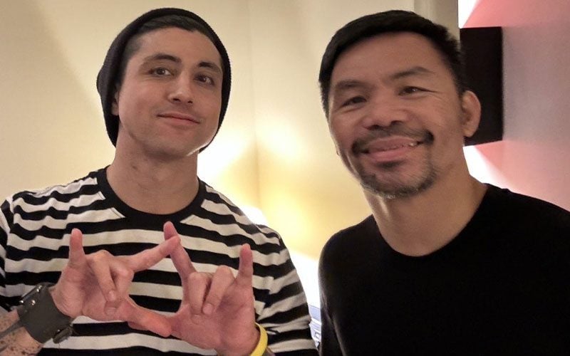 Ex-WWE Star TJP Links Up with Manny Pacquiao After Wrestle Kingdom 18 Title Win