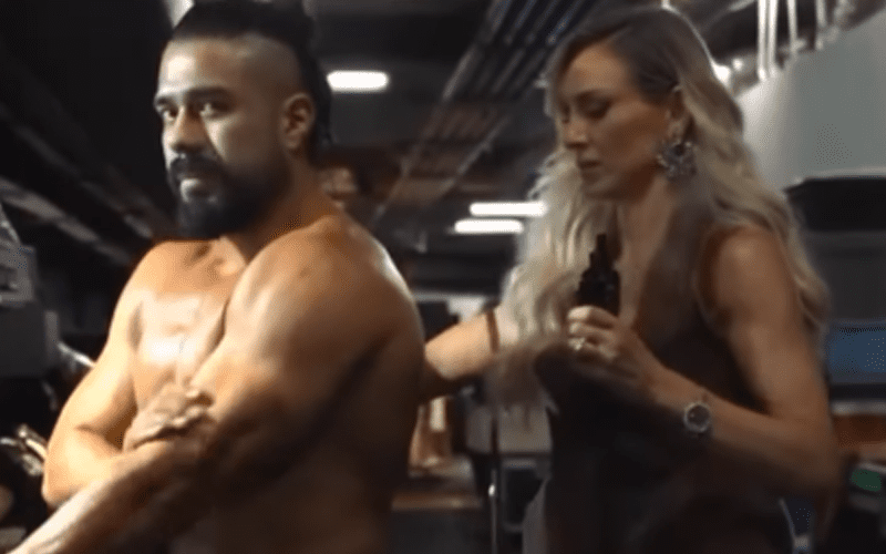 Unseen Footage of Andrade with Charlotte Flair Prior to WWE Royal Rumble Return