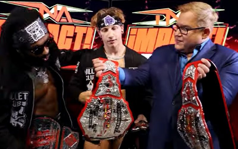 TNA Wrestling Unveils New Tag Team Title Belts