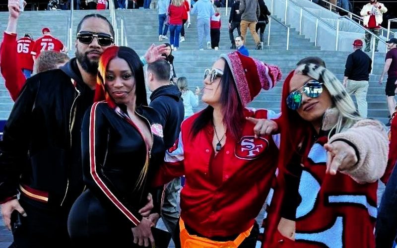 Mercedes Mone Spotted with WWE Stars at Super Bowl Event