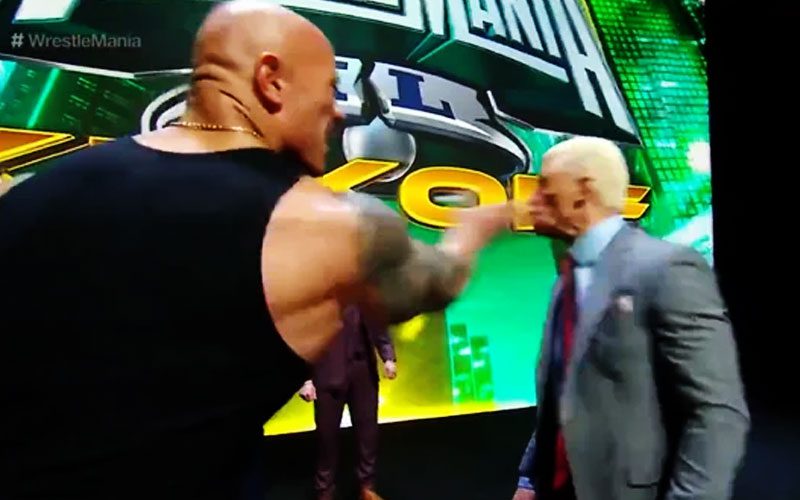 The Rock Challenges Cody Rhodes to ‘Bring It’ After WrestleMania 40 Presser Slap
