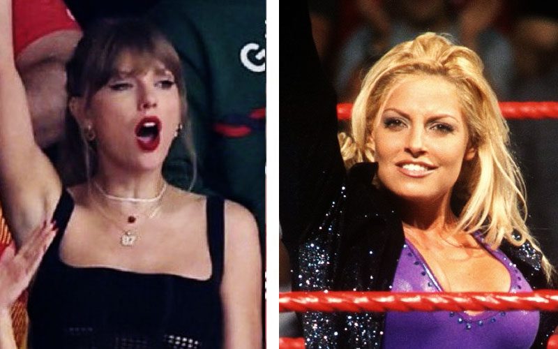Trish Stratus Acknowledges Taylor Swift Striking Her Iconic Pose at Super Bowl LVIII