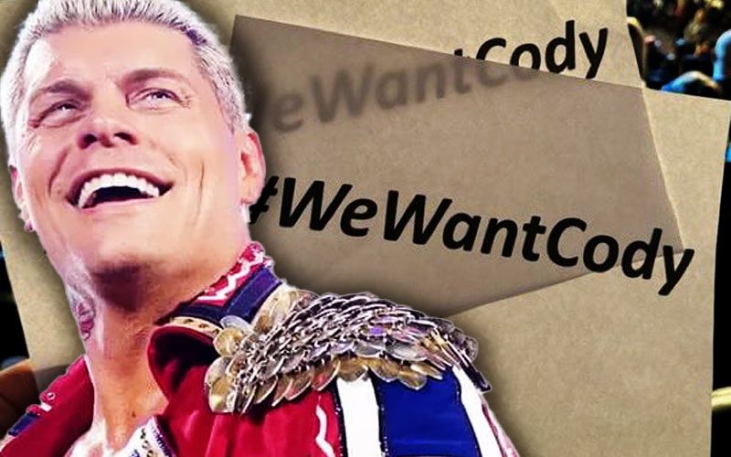 ‘We Want Cody’ Signs Being Handed Out at 2/5 WWE RAW