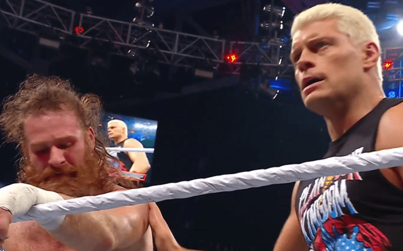 Cody Rhodes Makes The Save For Sami Zayn Following His Match on 2/12
