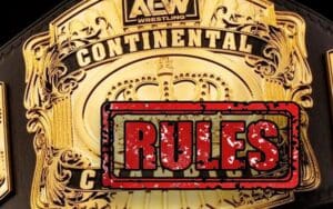 AEW Clarifies Continental Title Rules