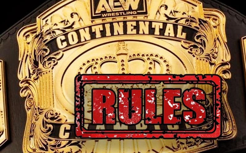 AEW Clarifies Continental Title Rules