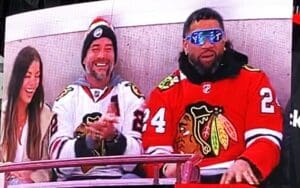 CM Punk Spotted with Jey Uso & Jackie Redmond at NHL Game in Chicago