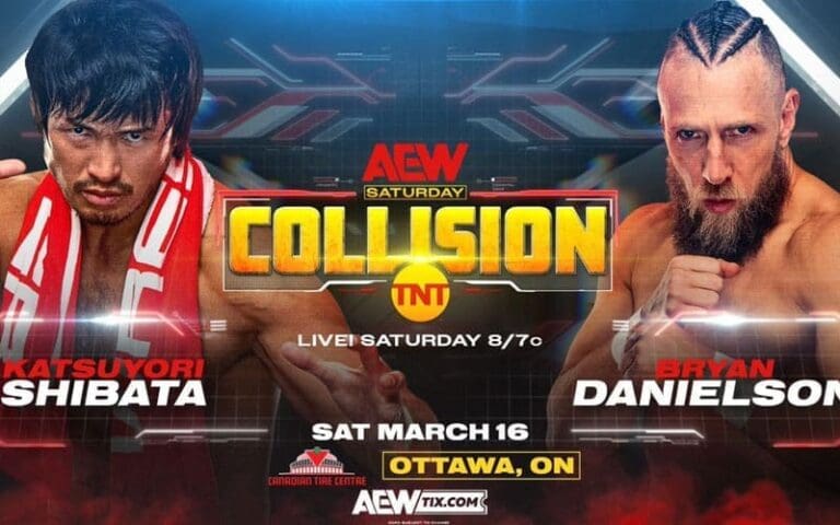 Katsuyori Shibata Making Return to AEW Against Bryan Danielson for 3/16 Collision Episode