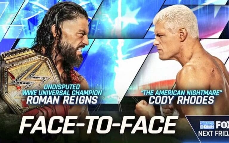 Roman Reigns & Cody Rhodes Face-to-Face Announced for 3/22 WWE SmackDown