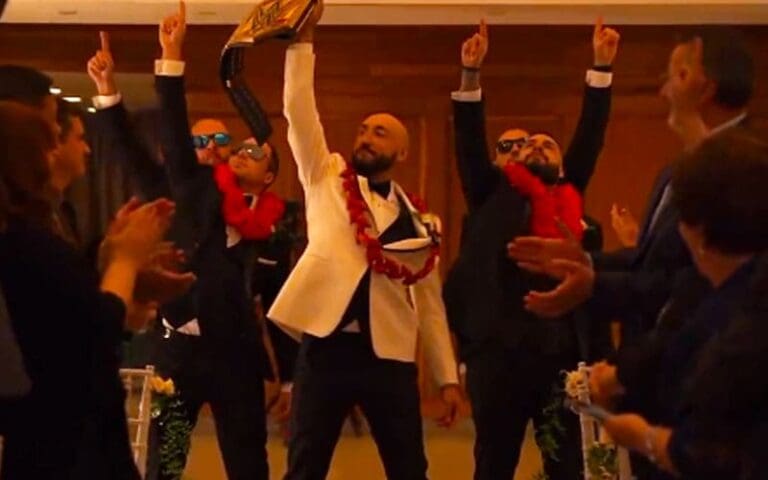 WWE Superfan's Wedding Becomes Ultimate WrestleMania Celebration with Bloodline Entrance