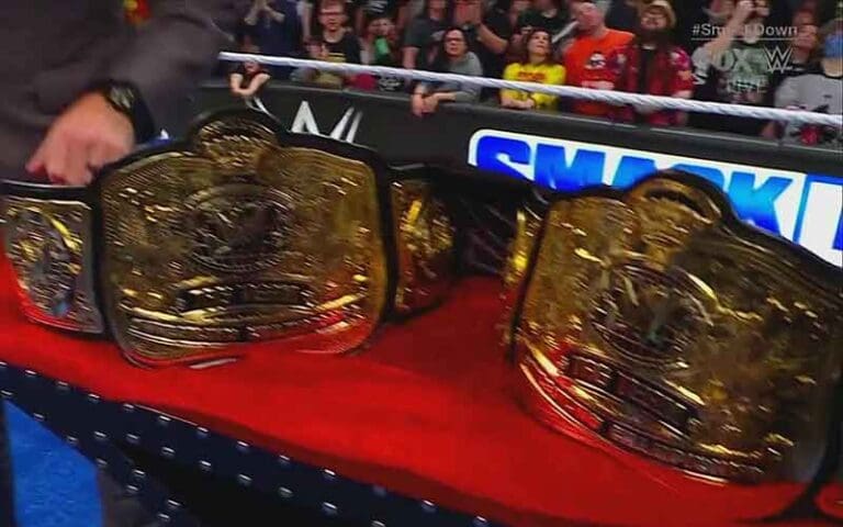 New WWE Tag Team Titles Unveiled on 4/19 WWE Smackdown