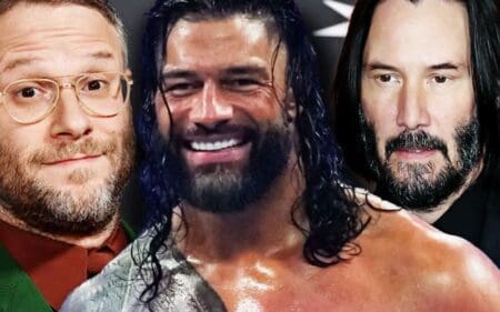 Seth Rogen Roman Roman Reigns, Keanu Reeves, and Seth Rogen Team Up for Blockbuster Movie