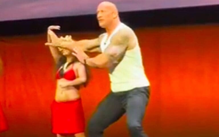 The Rock Spotted Performing 'Moana 2' Dance After Final WWE Appearance