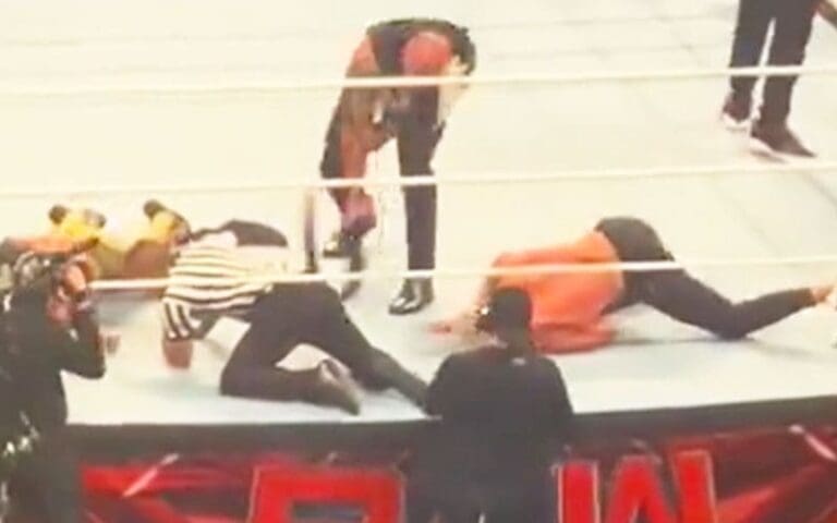 The Rock Spotted Whipping WWE Referee After 4/1 RAW