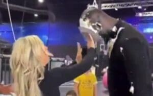 Tiffany Stratton Smashes Pie in Omos' Face