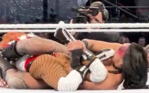 Unseen Angle Shows Rhea Ripley Biting Becky Lynch's Foot at WrestleMania 40
